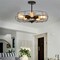 Black Metal 5-Light Farmhouse Retro Hanging Ceiling Light Vintage Industrial Fixture